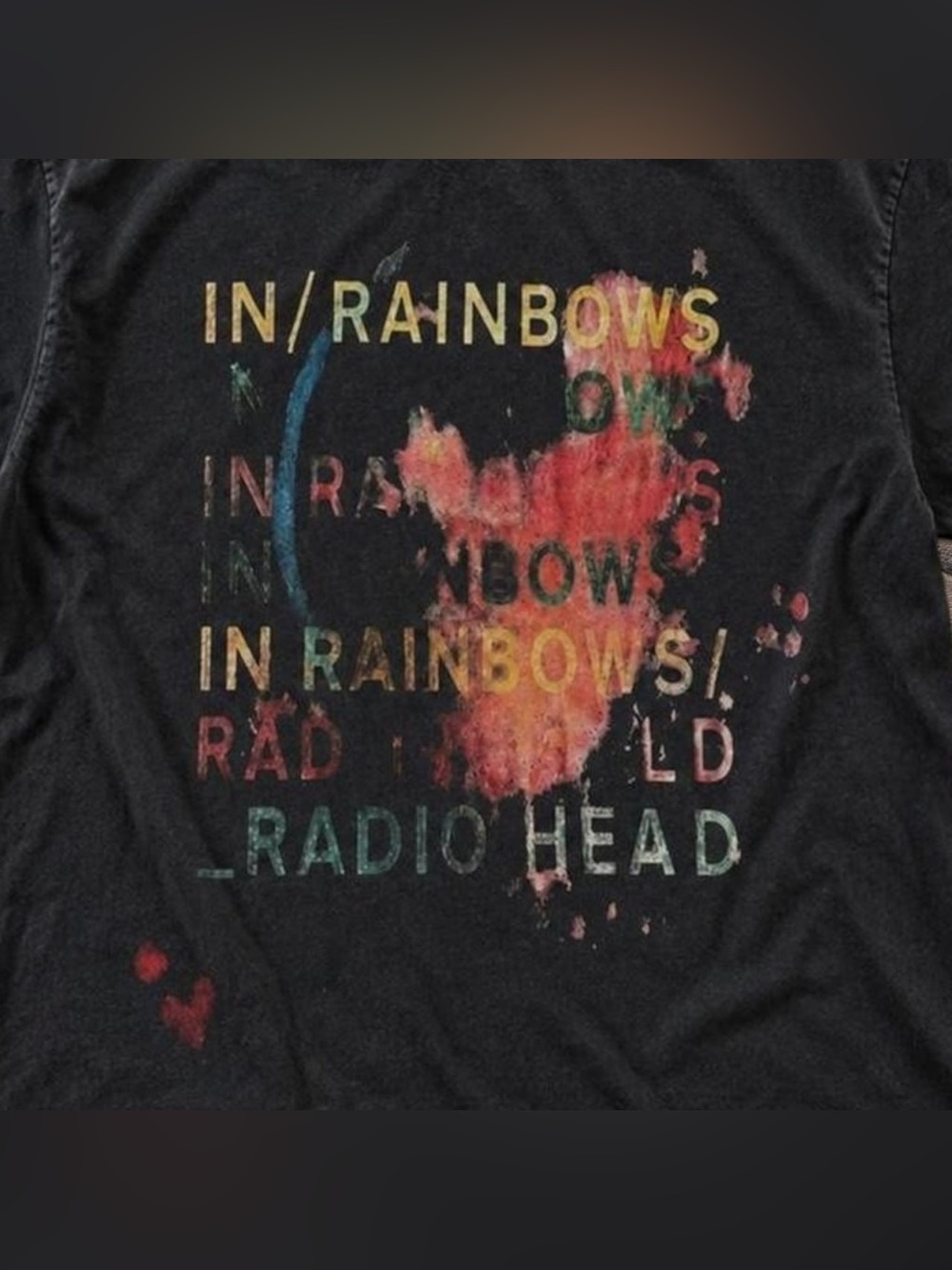 Radiohead In Rainbows Graphic T-Shirt Black For Unisex - Picture 2 of 3